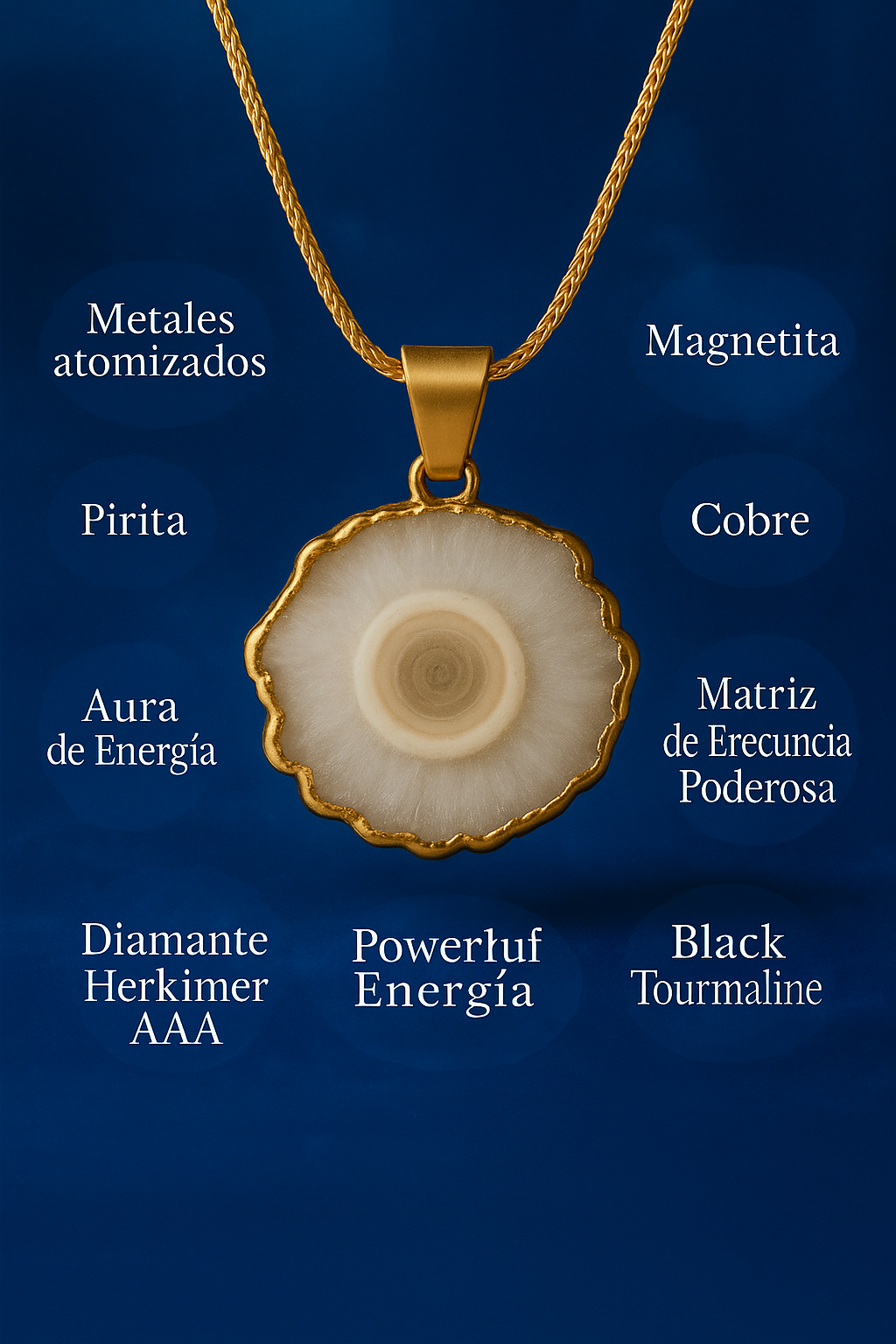 Collar Energético de Orgonita - Blanco
