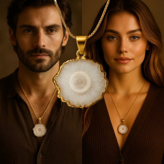 Collar Energético de Orgonita - Blanco